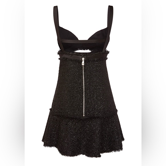 Versace - Lurex tweed cutout mini dress - Size 44IT, 8 US - Picture 4 of 15